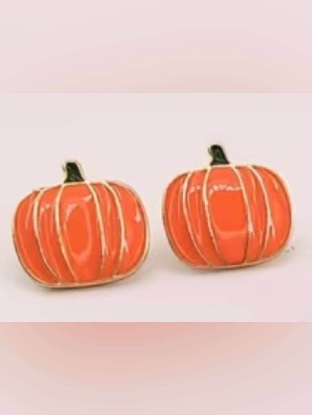 Orange Pumpkin Earrings